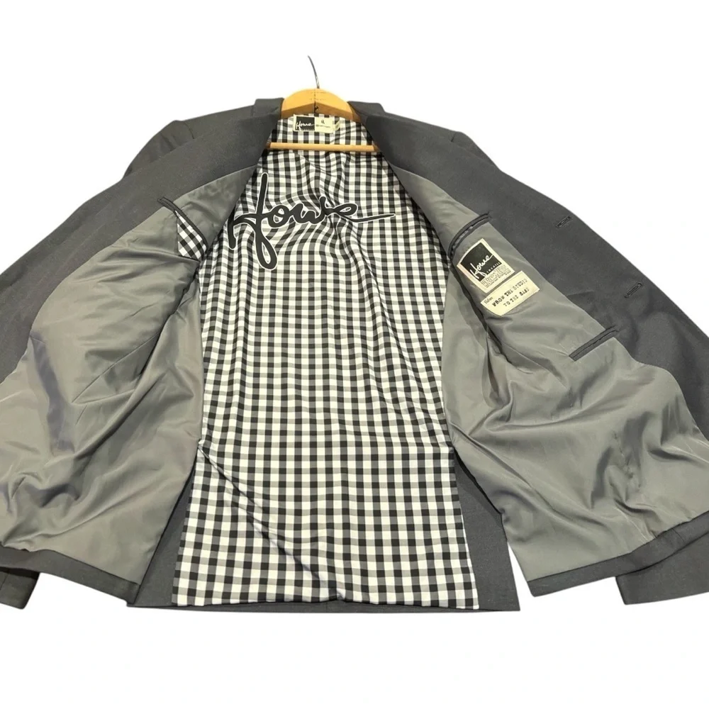 HOWE Tailored Blazers Gray Tones Lightweight Spring Style Men’s 38